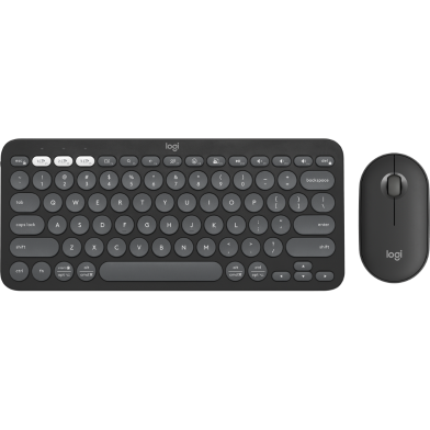 Logitech Pebble 2 Combo Multi-Device Bluetooth Keyboard and Mouse, TONAL GRAPHITE image