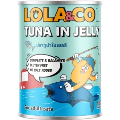 Lola and Co Cat Can Food - Tuna in Jelly 400gm | Cat Wet Food image