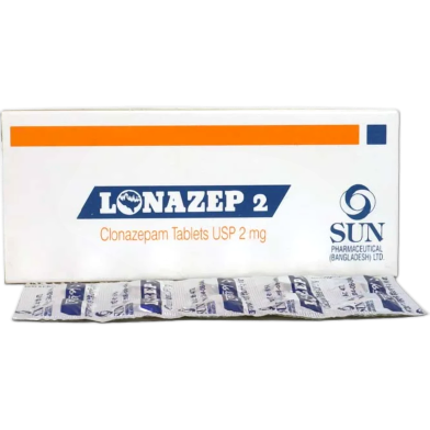 Lonazep 2 mg Tablet 10's Strip image