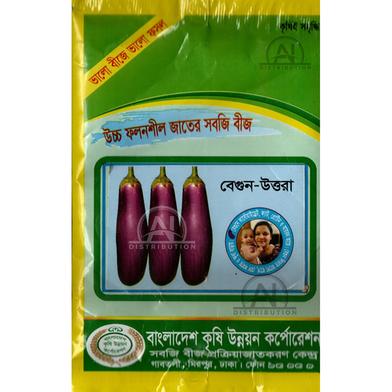 Long Brinjal Seeds 1gm Re-Pack BADC Seeds image