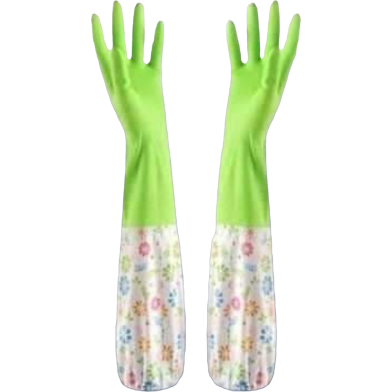 Long Silicone Kitchen Gloves Waterproof And Non-Slip Hand Protection image