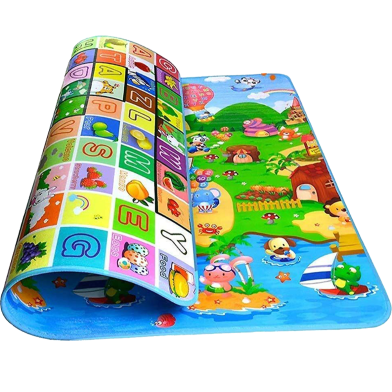 LooMantha PVC Baby Large Play Mat 3x4.5 Feet image