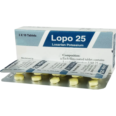Lopo 25 mg Tablet 10's Strip image