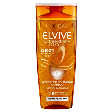L’oreal Elvive Extraordinary Oil Coco Weightless Nourishing Shampoo For Normal To Dry Hair - 400ml image