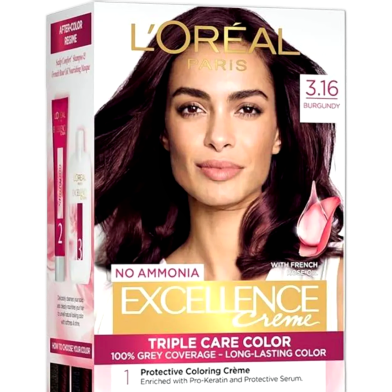 Loreal Excellence Creme Hair Color - 3.16 Burgundy image