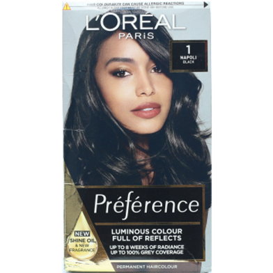 Loreal Hair Color Preference - 1 Napoli Black image
