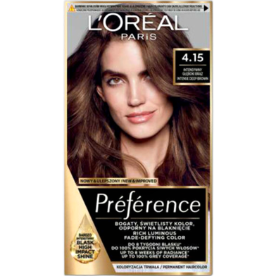 Loreal Hair Color Preference - 4.15 Intense Deep Brown image