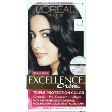 Loreal Hair Colour Excellence - 1 Black image