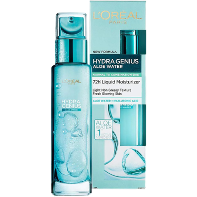 Loreal Hydra Genius Aloe Water Dry Skin Moisturizer 70 ml image