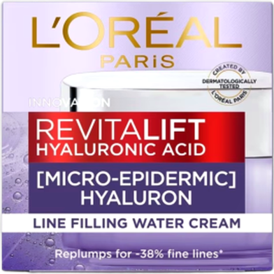 Loreal Revitalift Hyaluronic Acid Line Filling Water Cream 50ml image