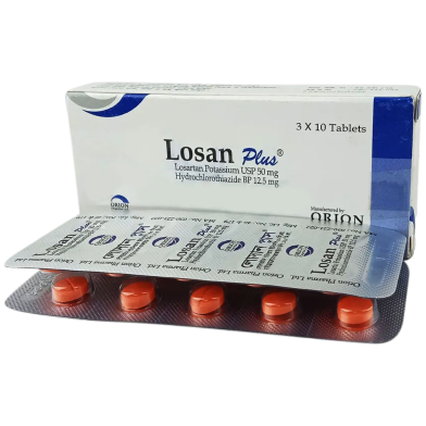 Losan Plus 50mg 12.5mg Tablet 10s Strip image