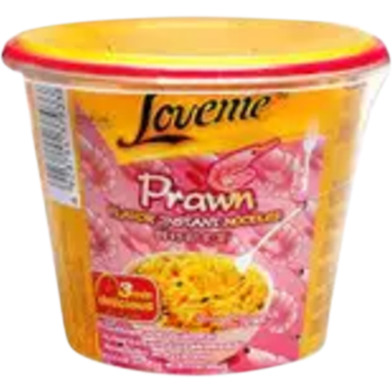 Loveme Prawn Instant Cup Noodles 65gm image