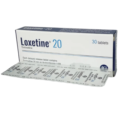 Loxetine 20 mg Tablet 10's strip image