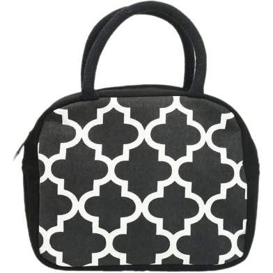 Lunch Bag Black 9.5x7.5x5 inch image