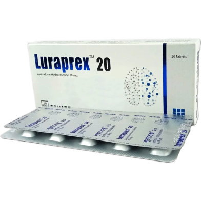 Luraprex 20 mg Tablet 10's Strip image