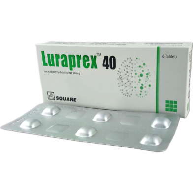 Luraprex 40 mg Tablet 6's Pack image