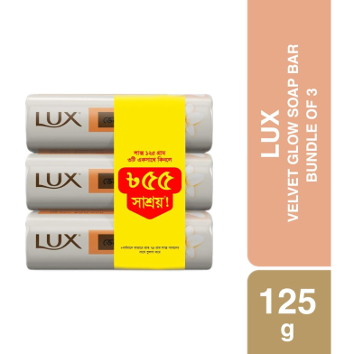 Lux Soap Bar Velvet Glow 125g (Bundle of 3)-Multipack image