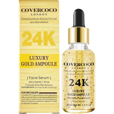 Luxury Anti Wrinkle Anti-Aging Natural Lifting Moisturizing Face Lift Essential Oil 24k Gold Serum-30ml image