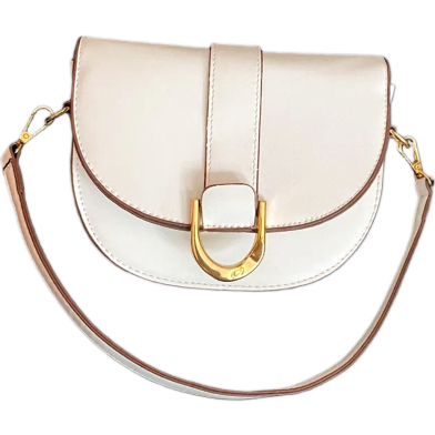 Luxury Womens Saddle Sling Bag Retro Pu Leather Crossbody Bag Golden Hardware High End Designer Handbag 1Pcs image