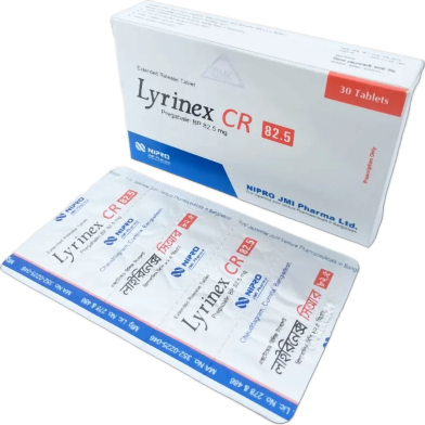 Lyrinex Cr 82.5 mg Tablet Extended Release 10's Strip image