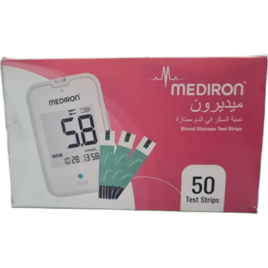 MEDIRON Blood Glucose Test Strips 50 PCS. image