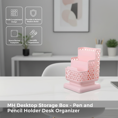MH Desktop Storage Box - Pen and Pencil Holder Desk Organizer Slide 2