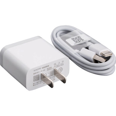 MI Adapter (2A) And Micro USB Cable - White image