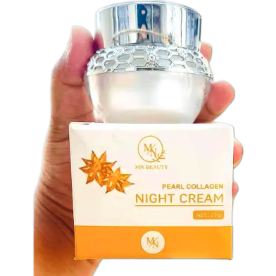 MN Beauty Pearl Collagen Night Cream-25gm (Thailand) image