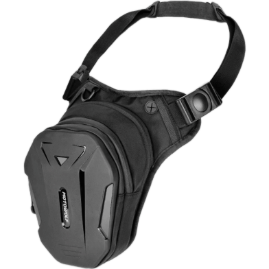 MOTOWOLF Motorcycle Leg Side Bag for Men - EVA Hard Shell Tactical Waist Pack - Waterproof Oxford Fabric Drop Leg Fanny Pack - Adjustable Thigh Strap (33x27x12 cm) for Cycling, Riding and Outdoor Sports image