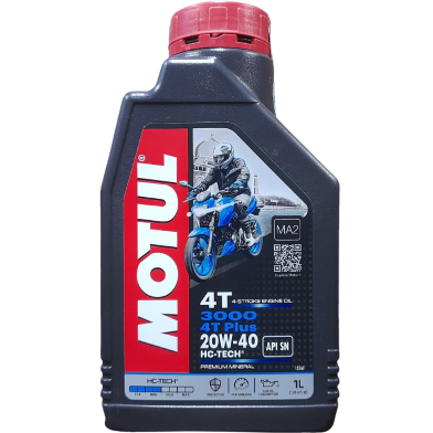 MOTUL 3000 4T Plus Mineral 20W40 Motor-Cycle Engine Oil 1 Liter image
