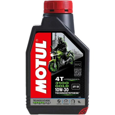 MOTUL 3100 4T Gold Technosynthes 10w30 Motor-Cycle Engine Oil 1 Liter image