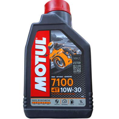 MOTUL 7100 4T Synthetic 10W30 Motor-Cycle Engine Oil 1 Liter image
