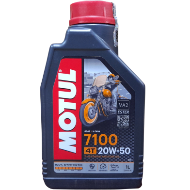 MOTUL 7100 4t Synthetic 20W50 Motor-Cycle Engine Oil 1 Liter image
