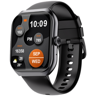 Mover Curve IP67 2.1 Inch AMOLED (Always On Display) Black Strap image