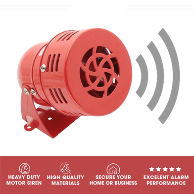 MS-190 AC 220v 114db Plastic Industrial Alarm Sound Motor Siren Slide 2