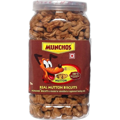 MUNCHOS Puppy Dog Treats for All Breeds Dog 500gm (Mutton Flavour Biscuit) image