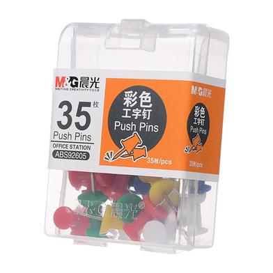 M AND G COLORFUL PUSH PINS- 2BOX image