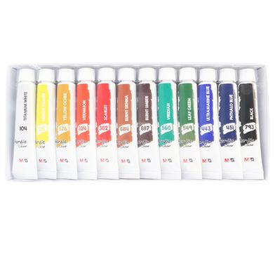 M AND G WATERCOLOR PAINT SET 12ML -1 Set Of 12 Colours image