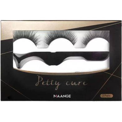 Maange False Eyelashes 3 Pairs 3d Mink Lashes Extension image