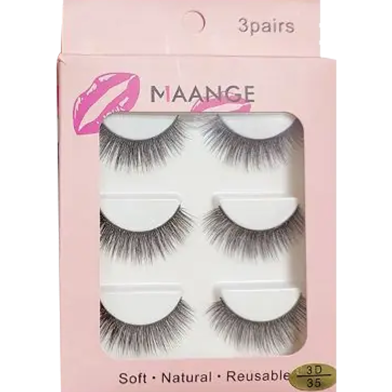 Maange Petty Cure 3 Pairs Eyelash image