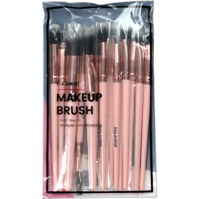 Maange Pink Eye Makeup Brush Set - 14pcs image