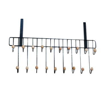 Magic Door Hanger with 19 Hooks – 2 Step Space Saver Multifunctional Clothes Organizer image