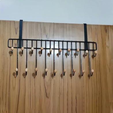 Magic Door Hanger with 19 Hooks – 2 Step Space Saver Multifunctional Clothes Organizer Slide 2
