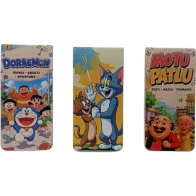 Sankhacura Magnetic Bookmark, Cartoon Classics Collection-3 Pcs image