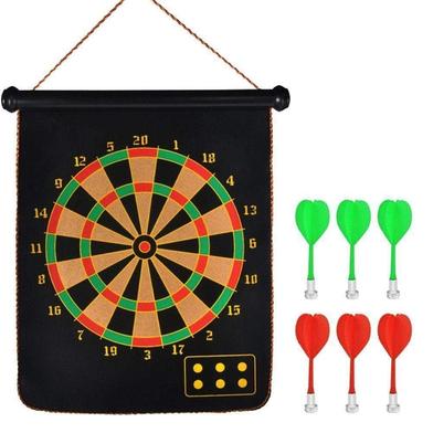 Magnetic Dartboard - Black - 12 inches image