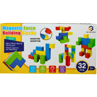 Magnetic Force Building Blocks - 32pcs image