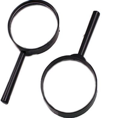 Magnifying Glass, Plastic Reading, 60 mm Optics - 1 pcs image