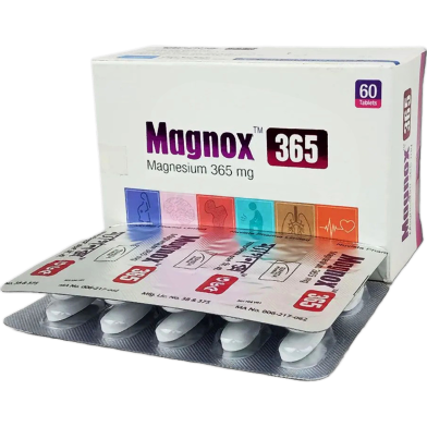 Magnox 365 mg Tablet 10's Strip image