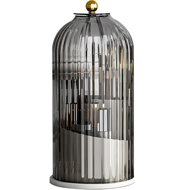 Makeup Brush Holder Organizer with Lid 360° Rotating Makeup Organizer for Vanity, Countertop, Cosmetic Storage, Make Up Brush Organizer image