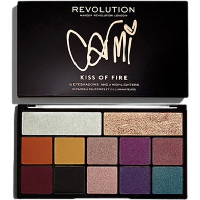 Makeup Revolution Kiss Of Fire Carmi Eyeshadow And Highlighter Palette image